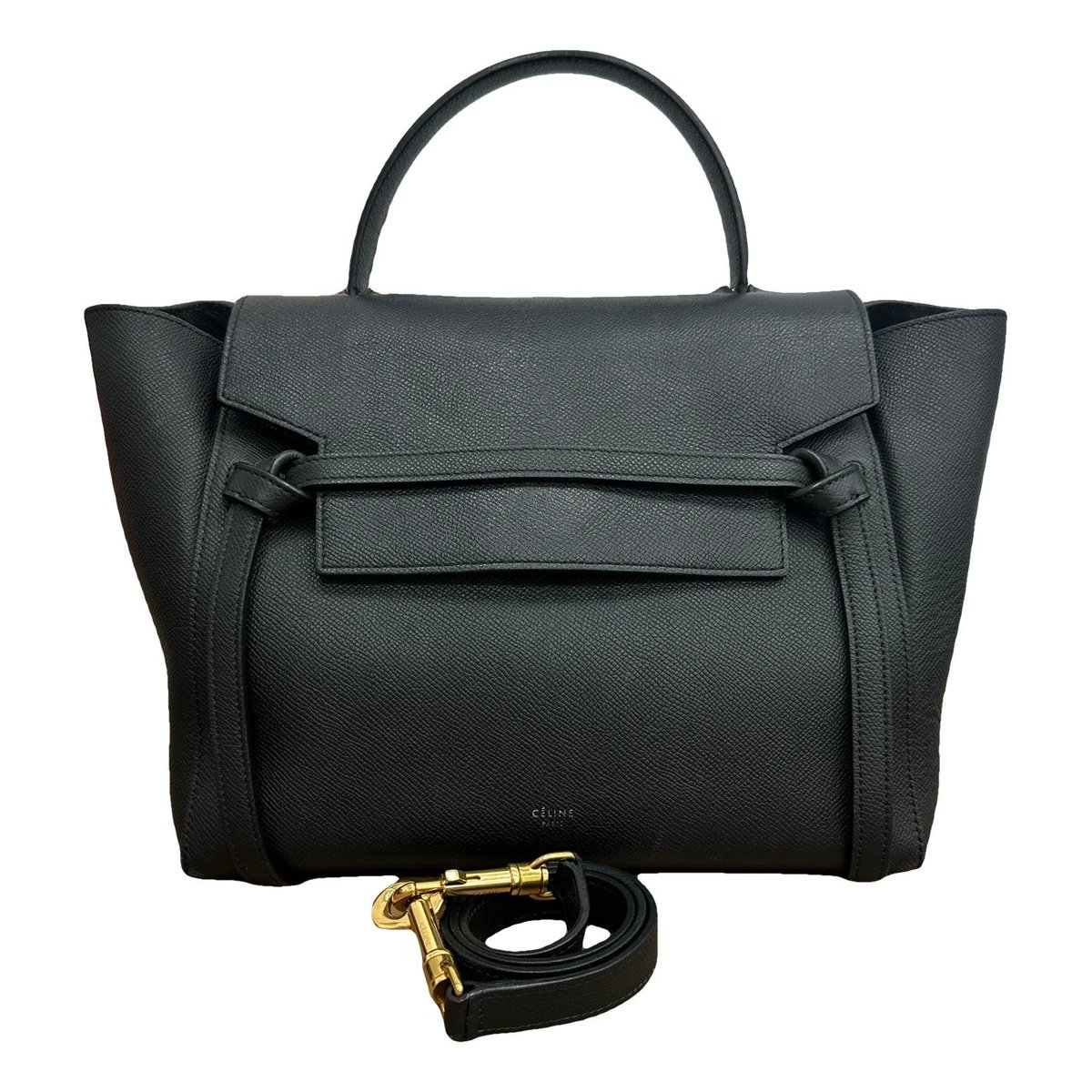 Belt leather handbag
