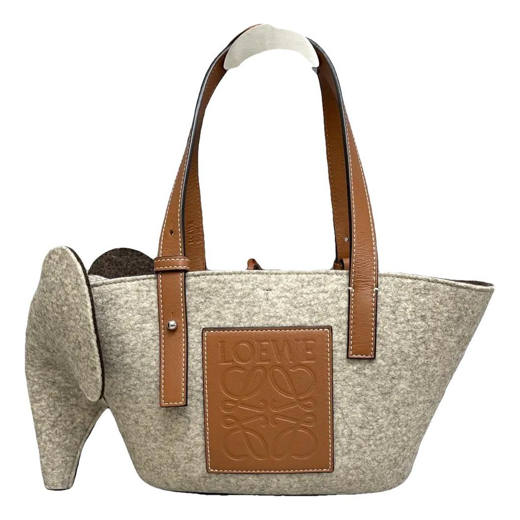 Basket Bag tweed tote