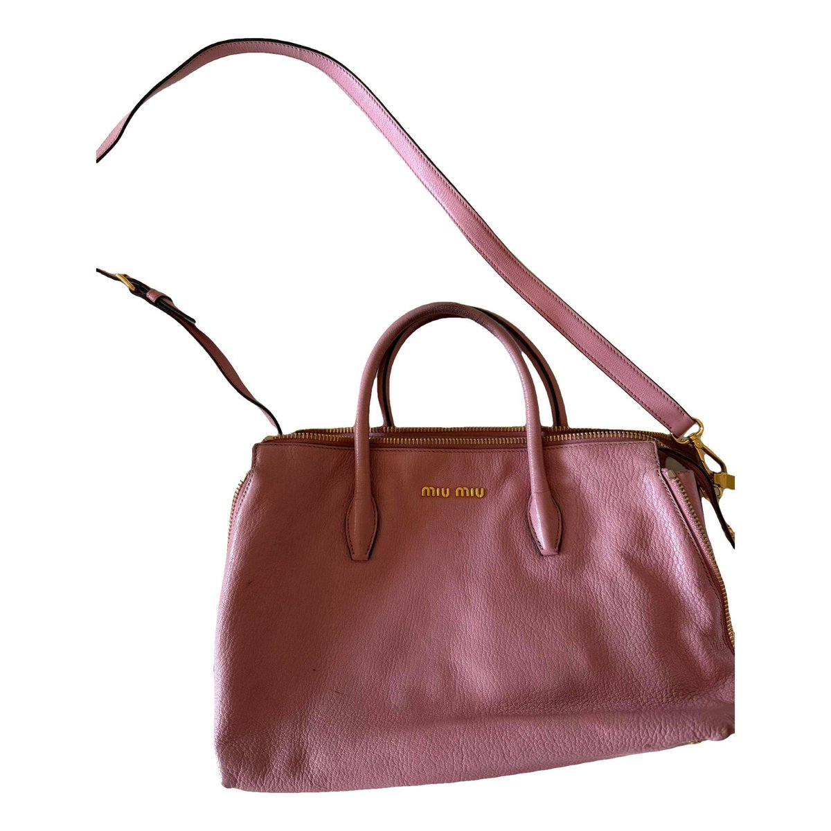 Madras leather handbag