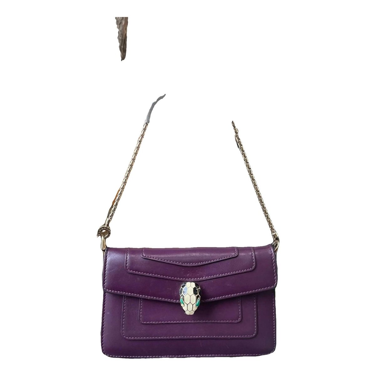 Serpenti leather handbag