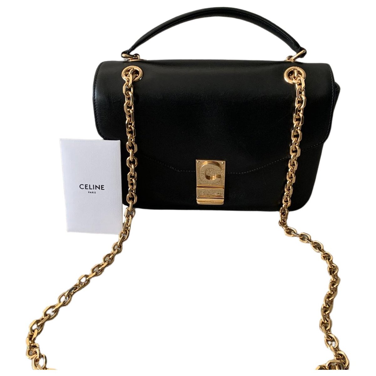 C bag leather crossbody bag