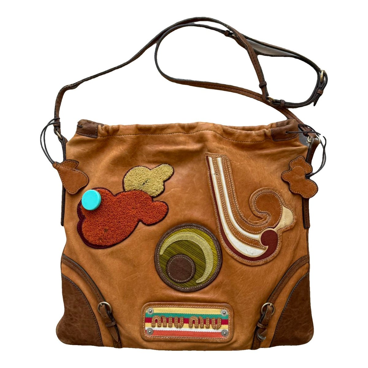 Vitello leather crossbody bag