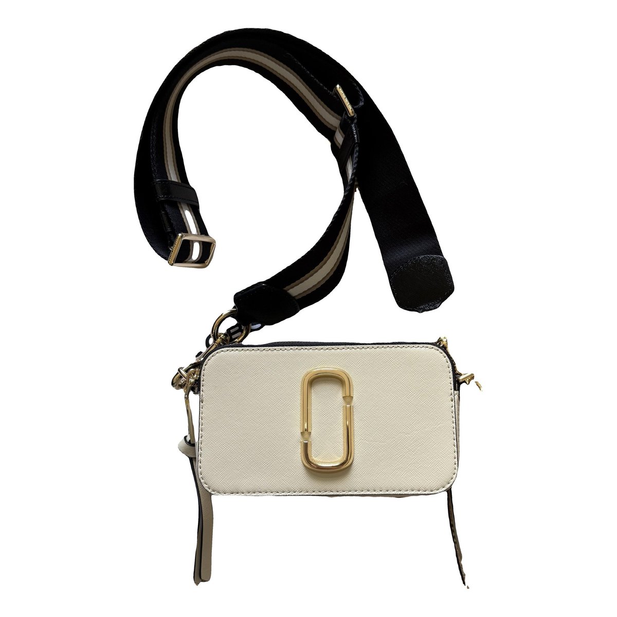Snapshot leather clutch bag