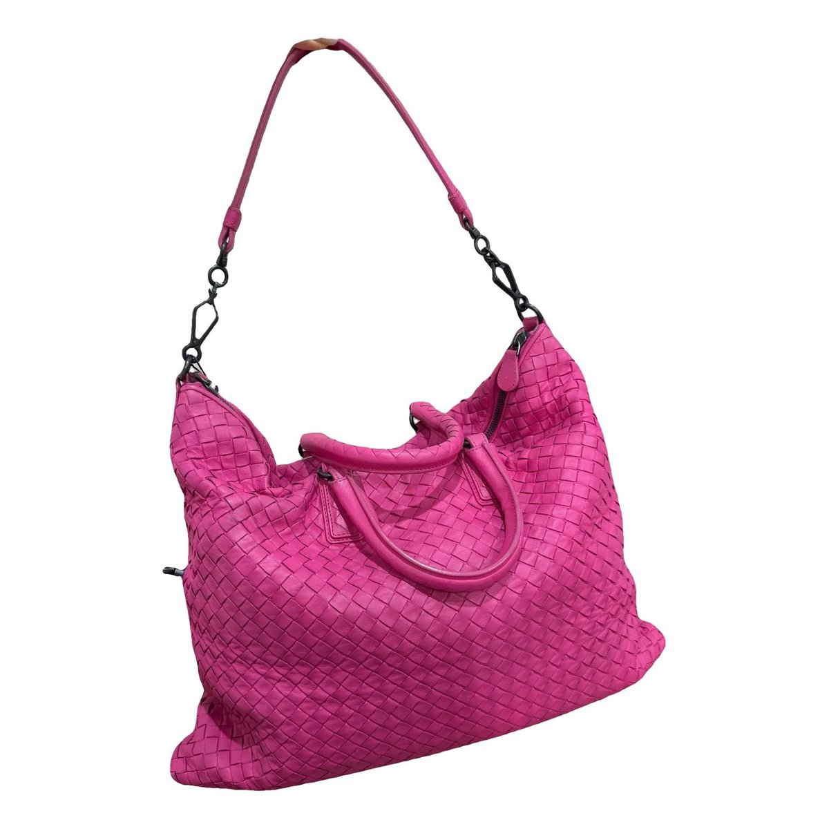 Pouch leather handbag