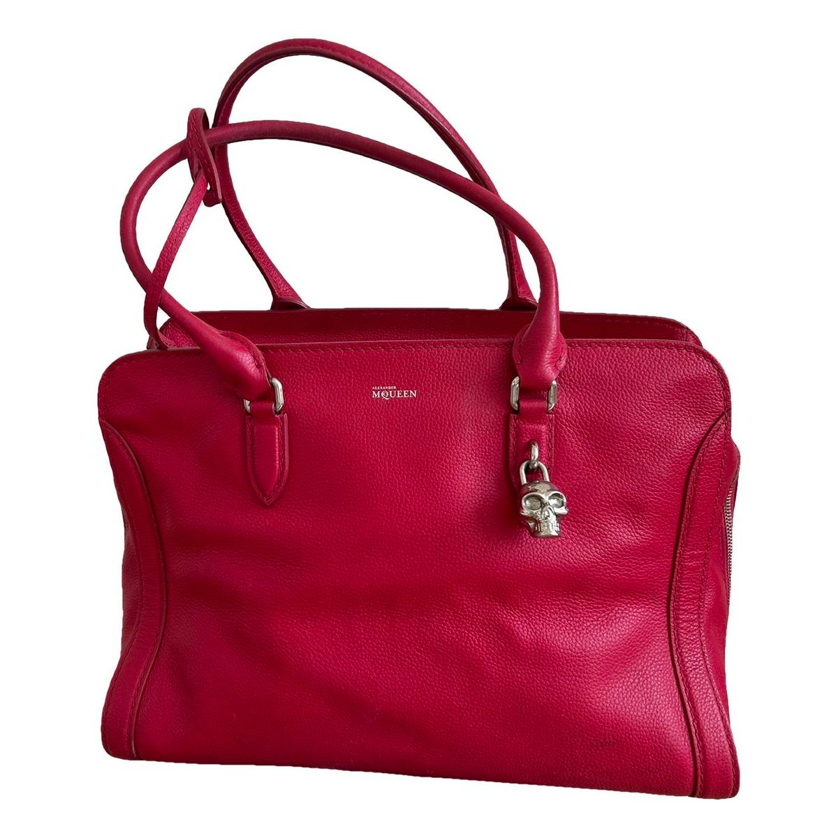 Zippé leather handbag