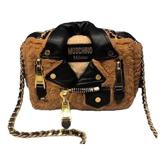 Biker wool crossbody bag