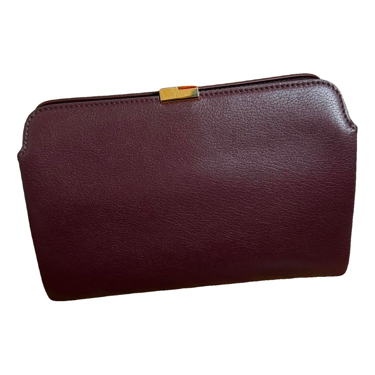 Leather clutch bag