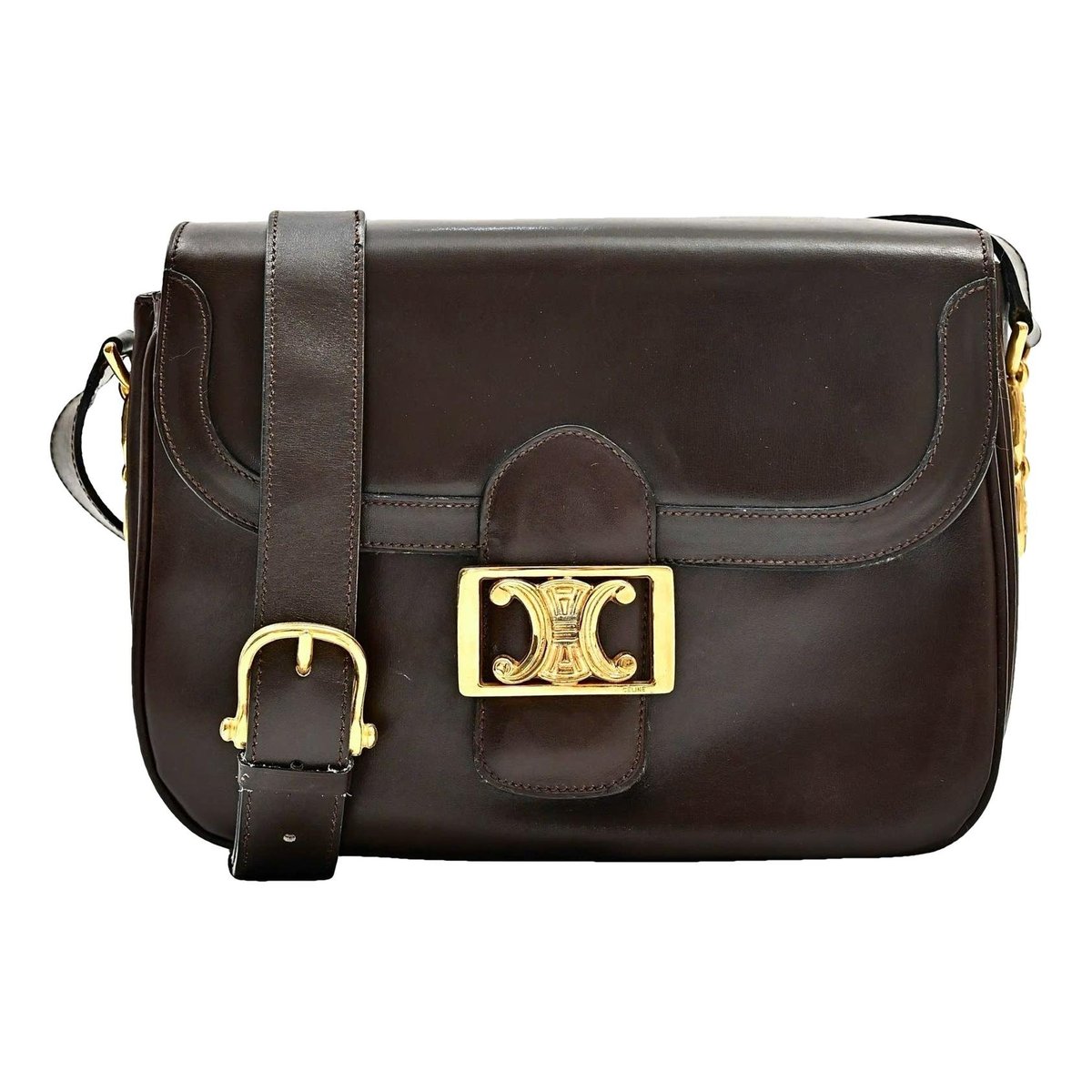 Triomphe leather handbag