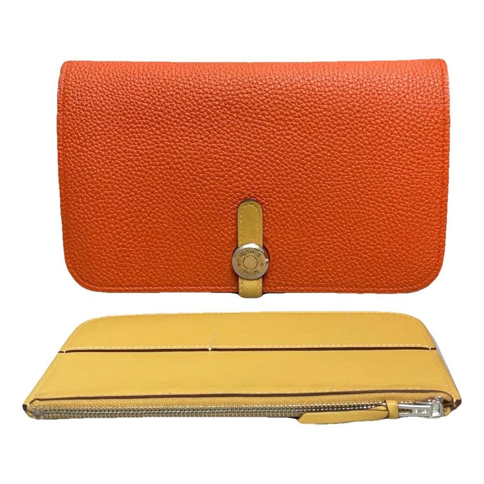 Dogon leather clutch bag