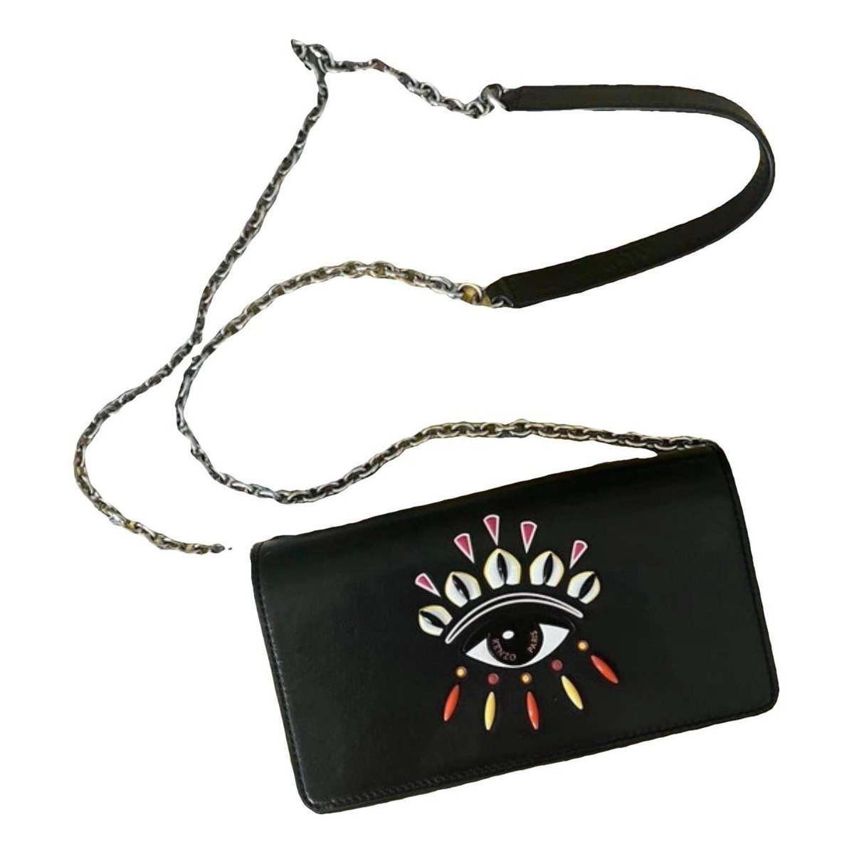 Leather clutch bag