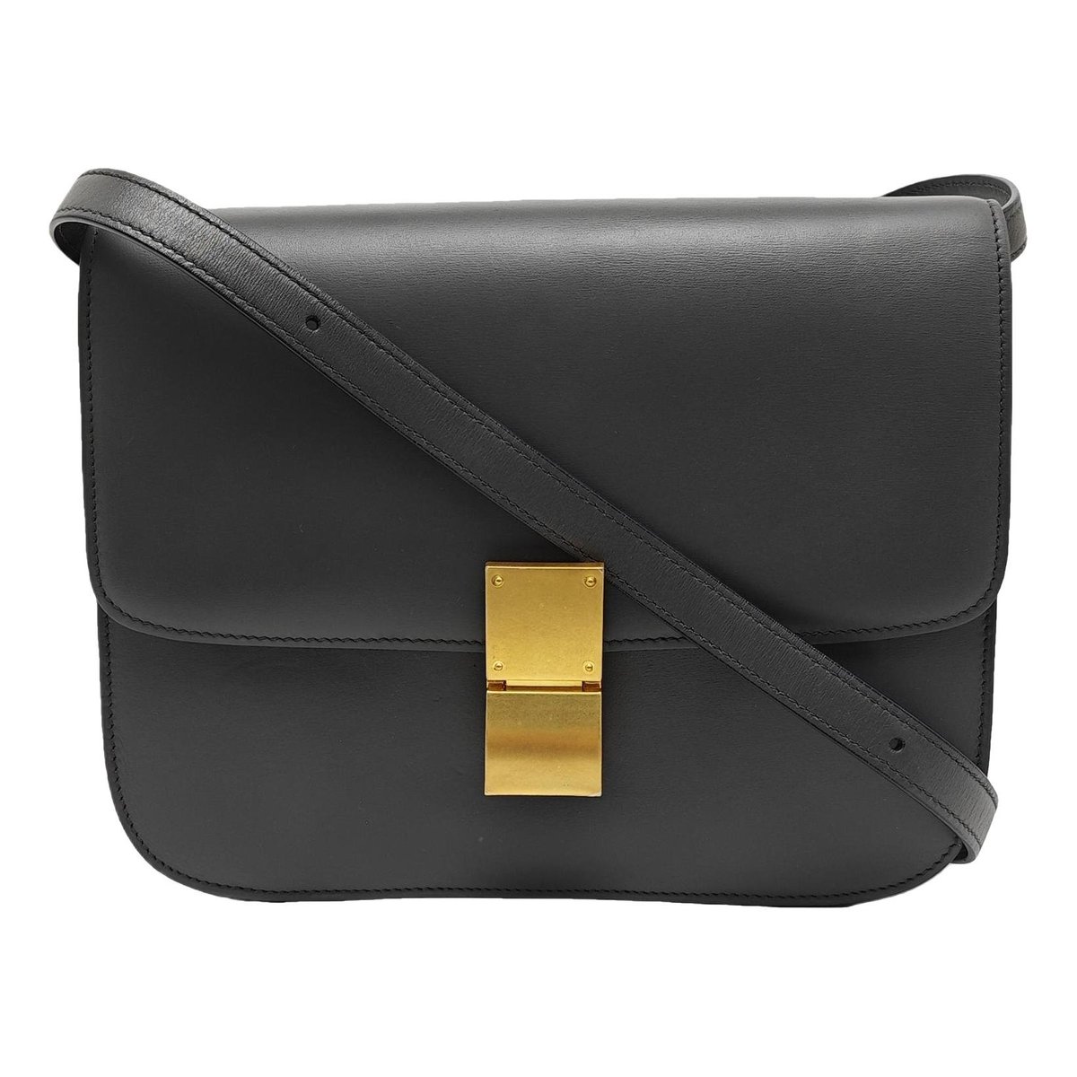 Classic leather crossbody bag