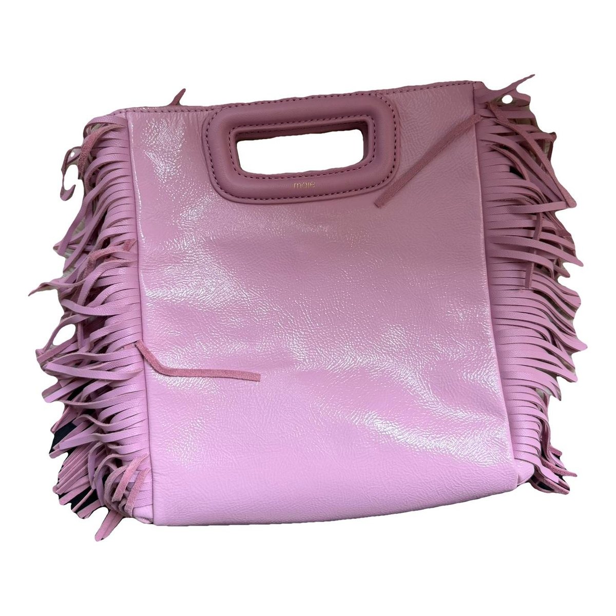 Sac M patent leather crossbody bag