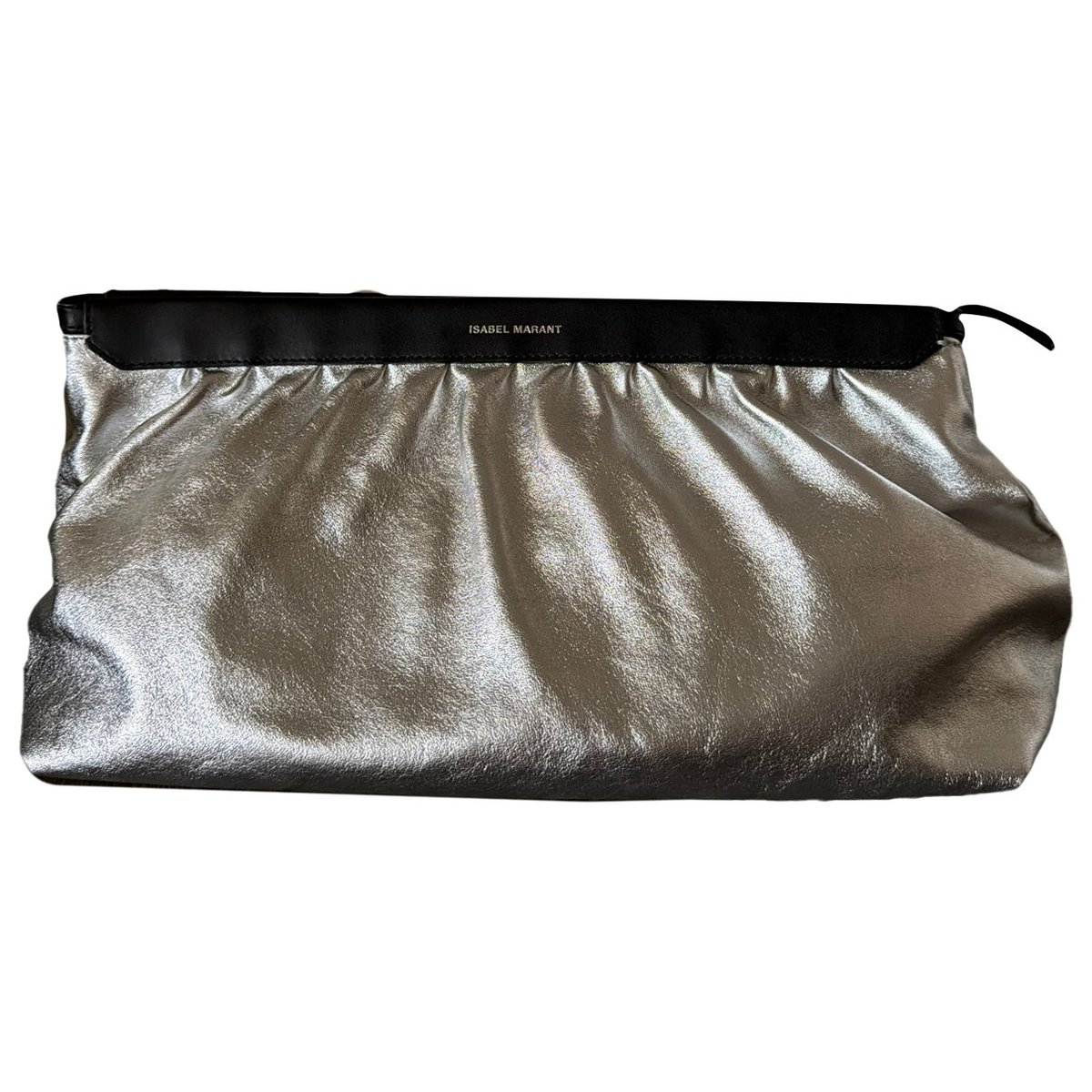 Leather clutch bag