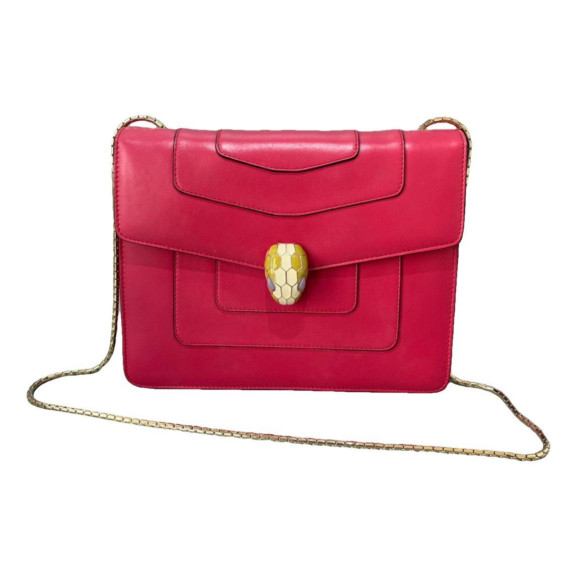 Serpenti leather handbag