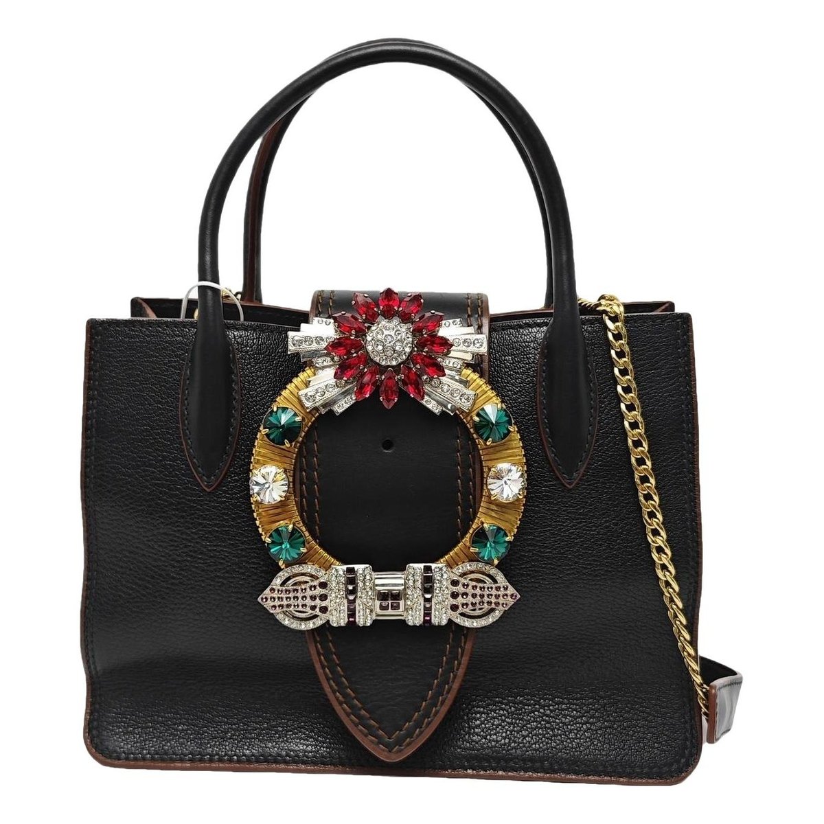 Miu Lady leather handbag