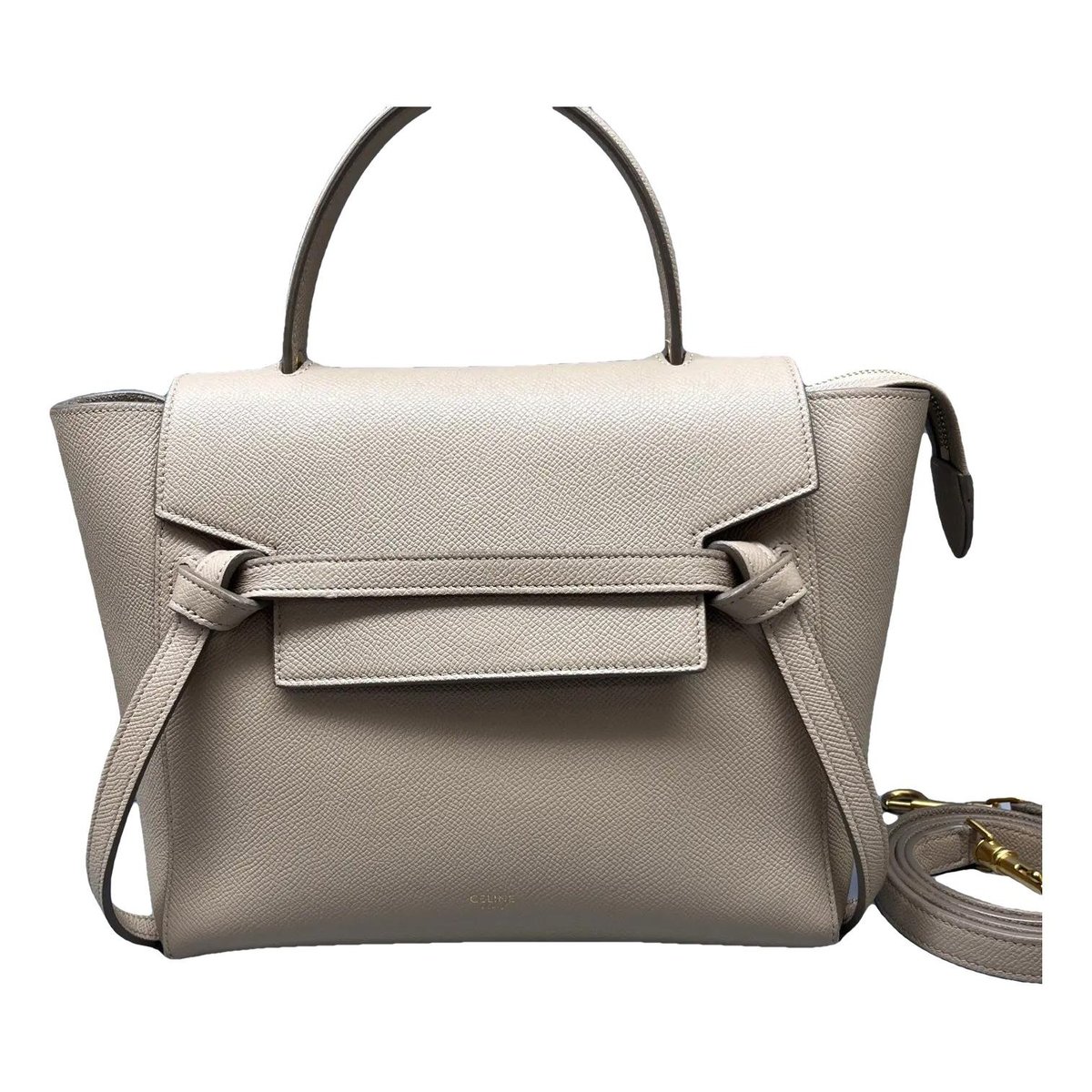 Belt leather crossbody bag