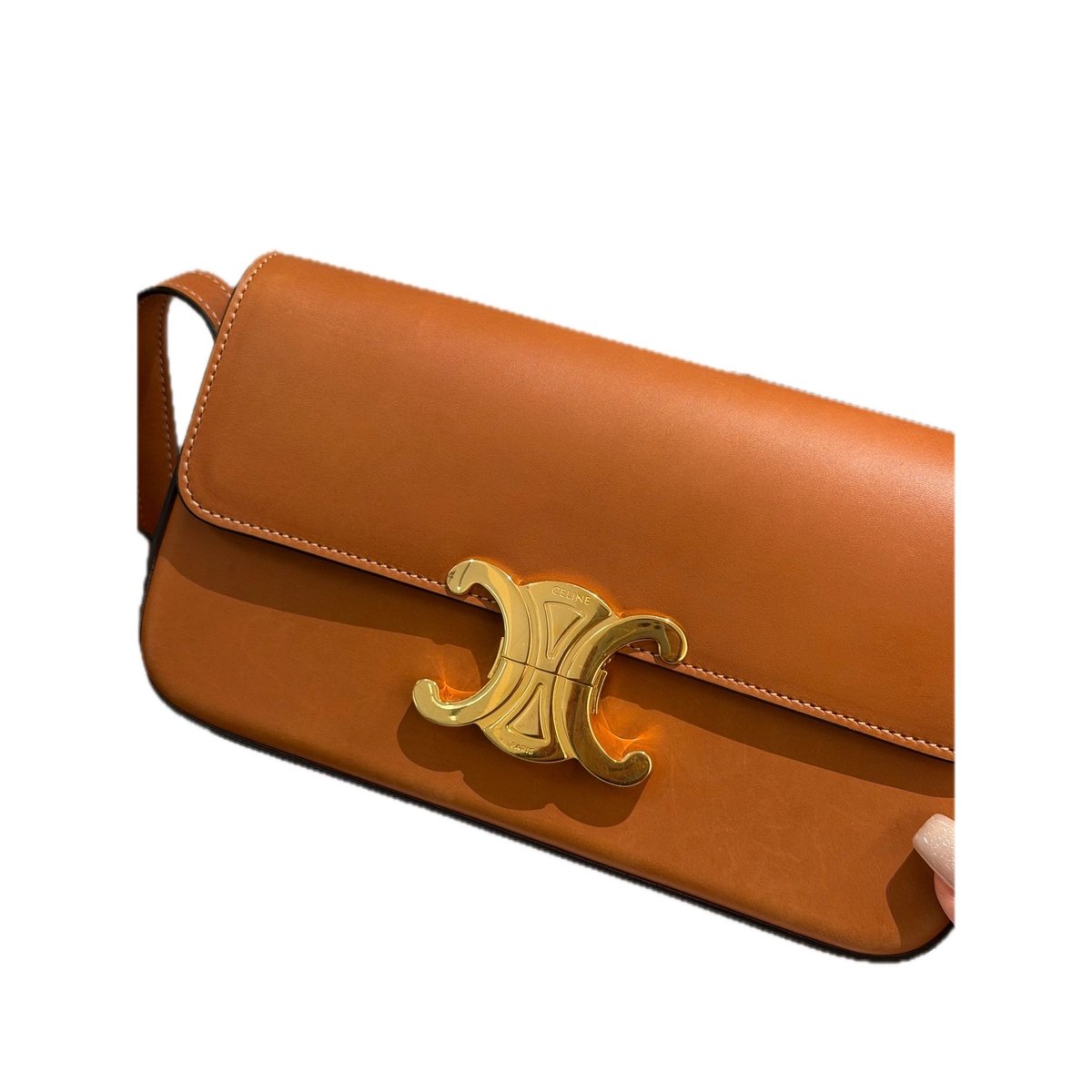 Triomphe Long leather handbag
