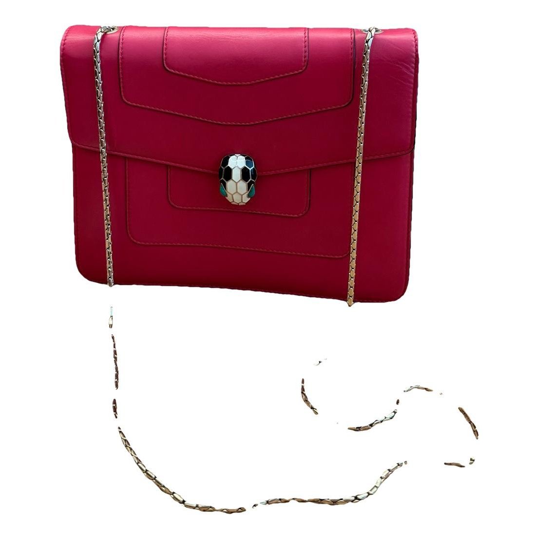 Serpenti leather handbag