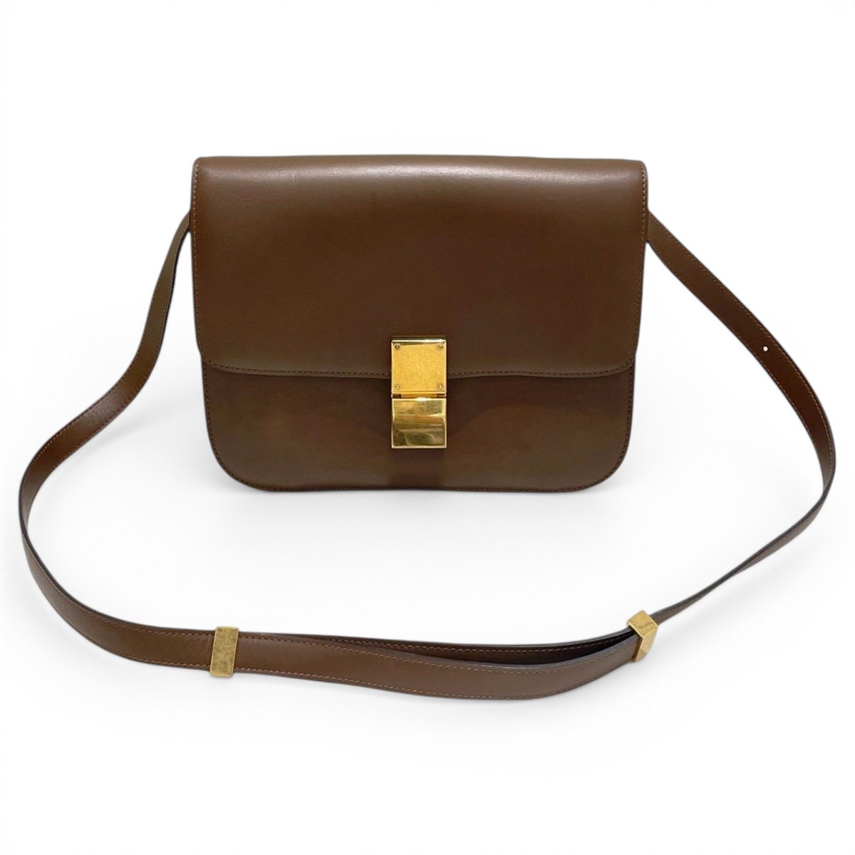 Classic leather crossbody bag