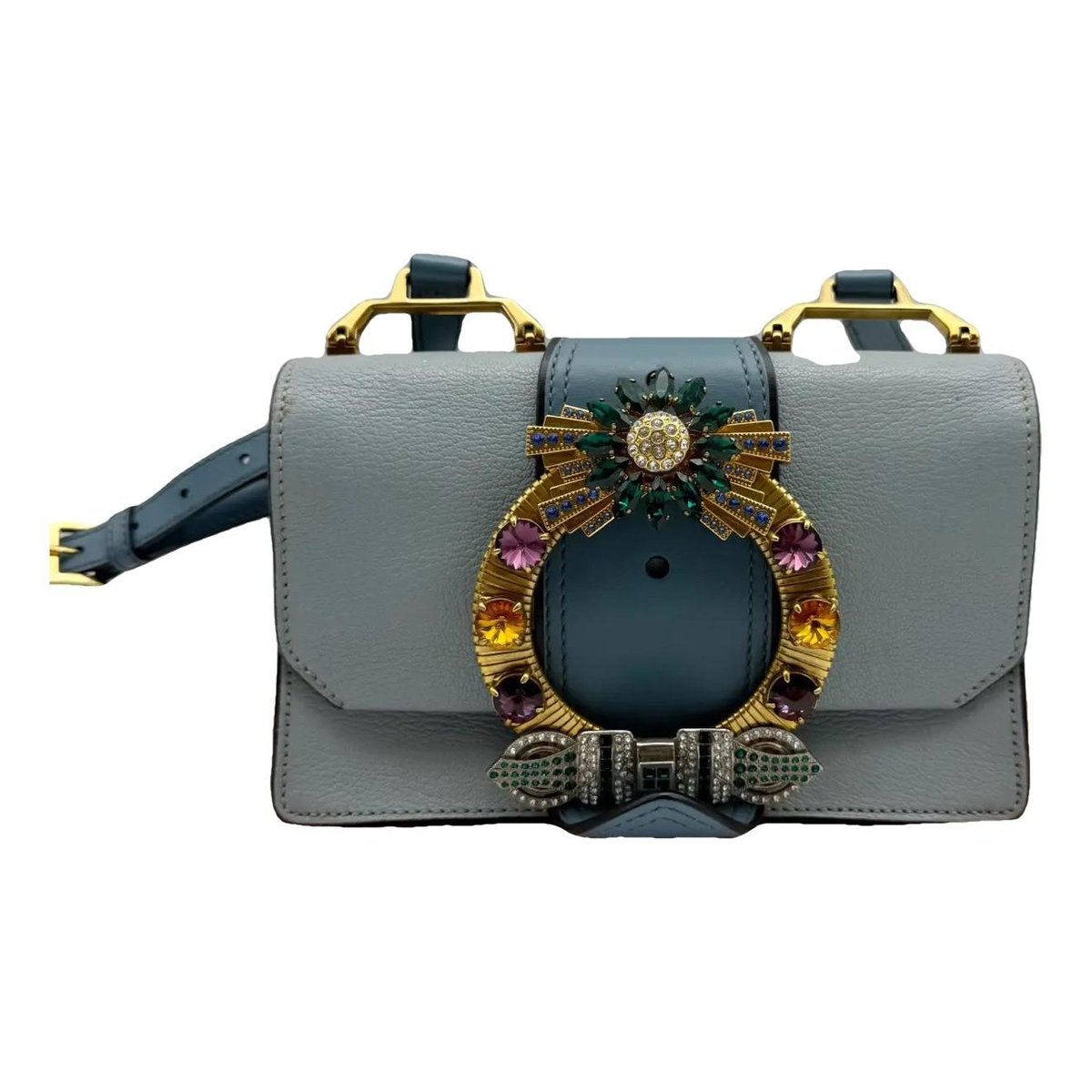Miu Lady leather handbag
