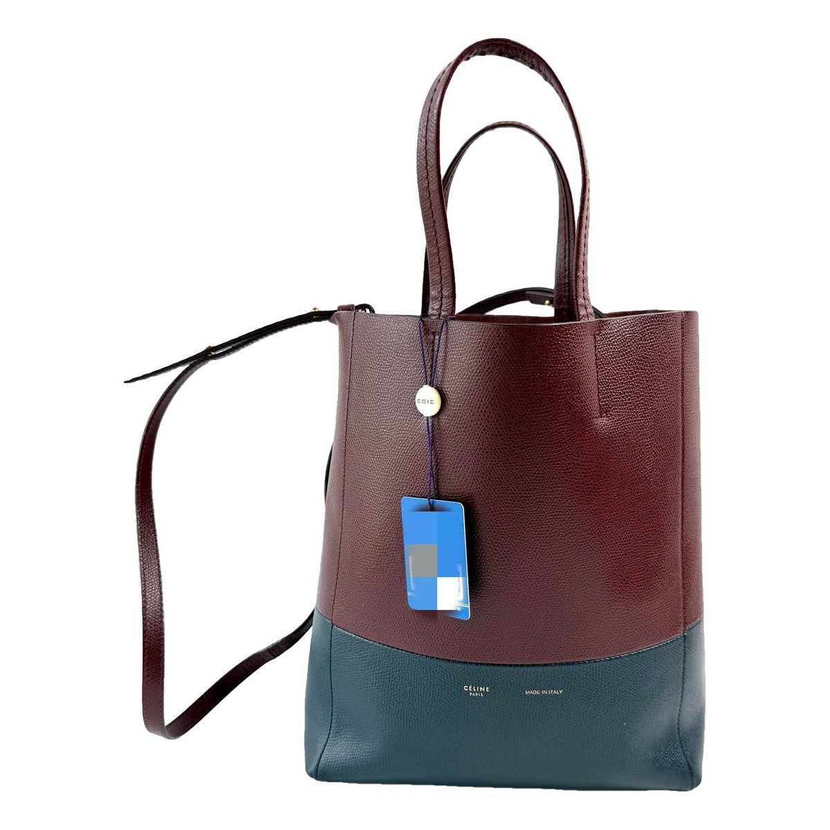 Twisted leather tote