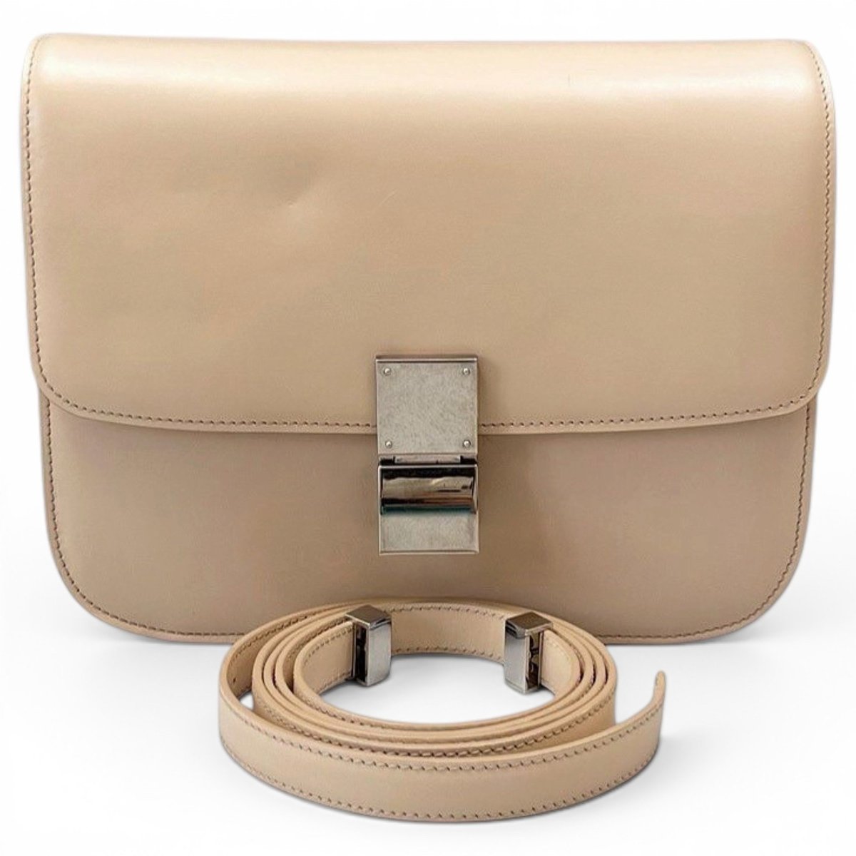 Classic leather crossbody bag