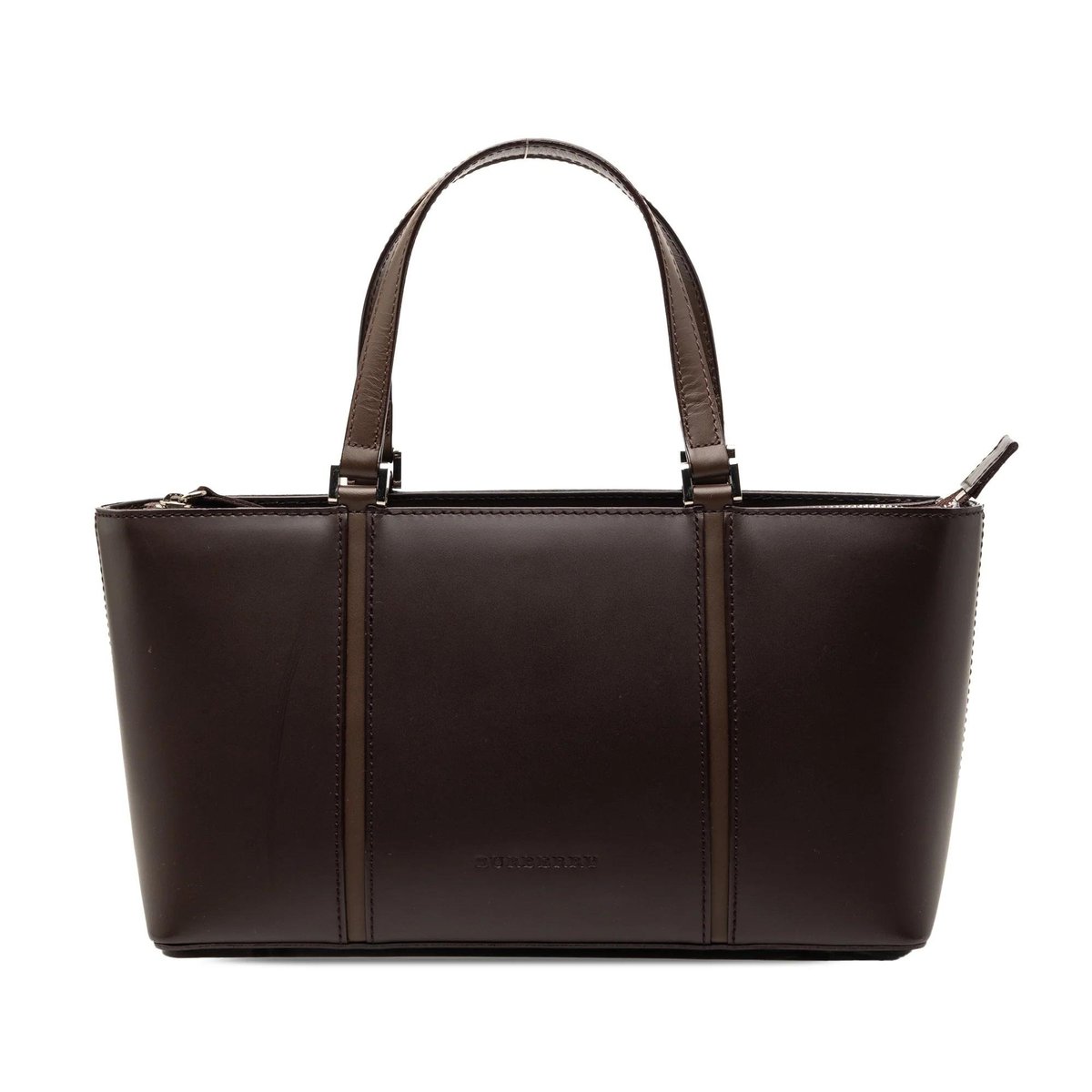 Pocket leather handbag