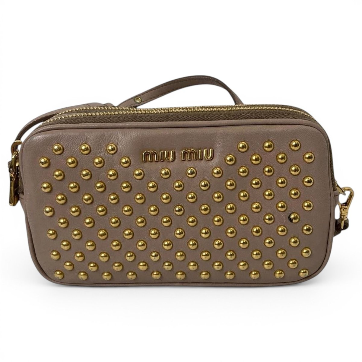 Miu Club leather handbag