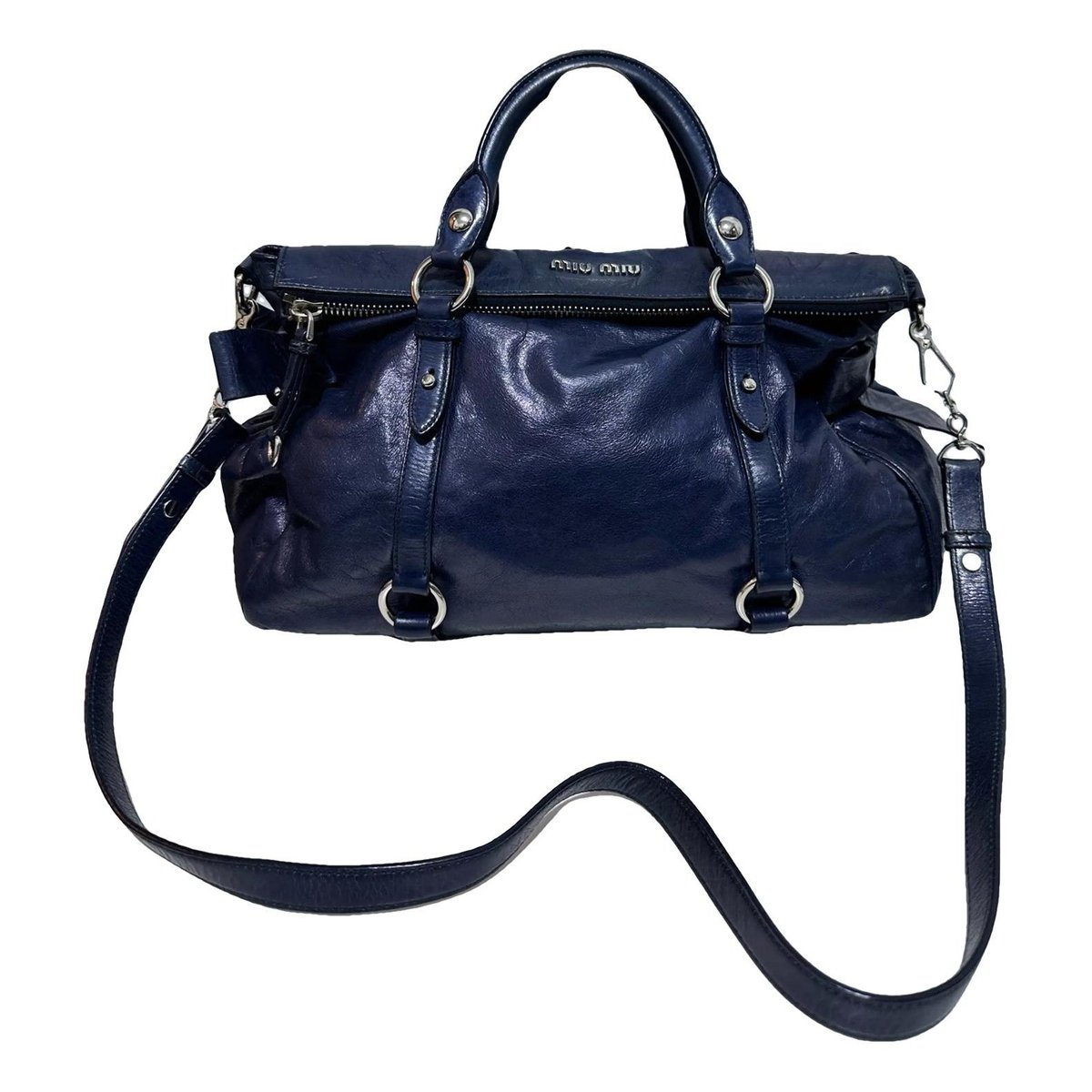 Bow bag leather crossbody bag