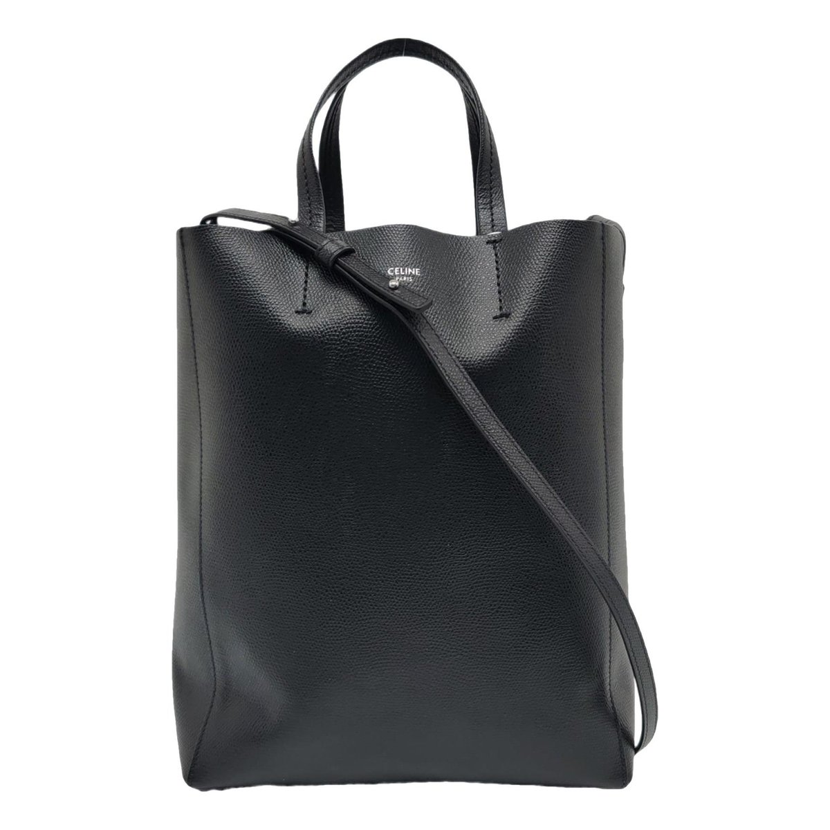 Cabas leather crossbody bag