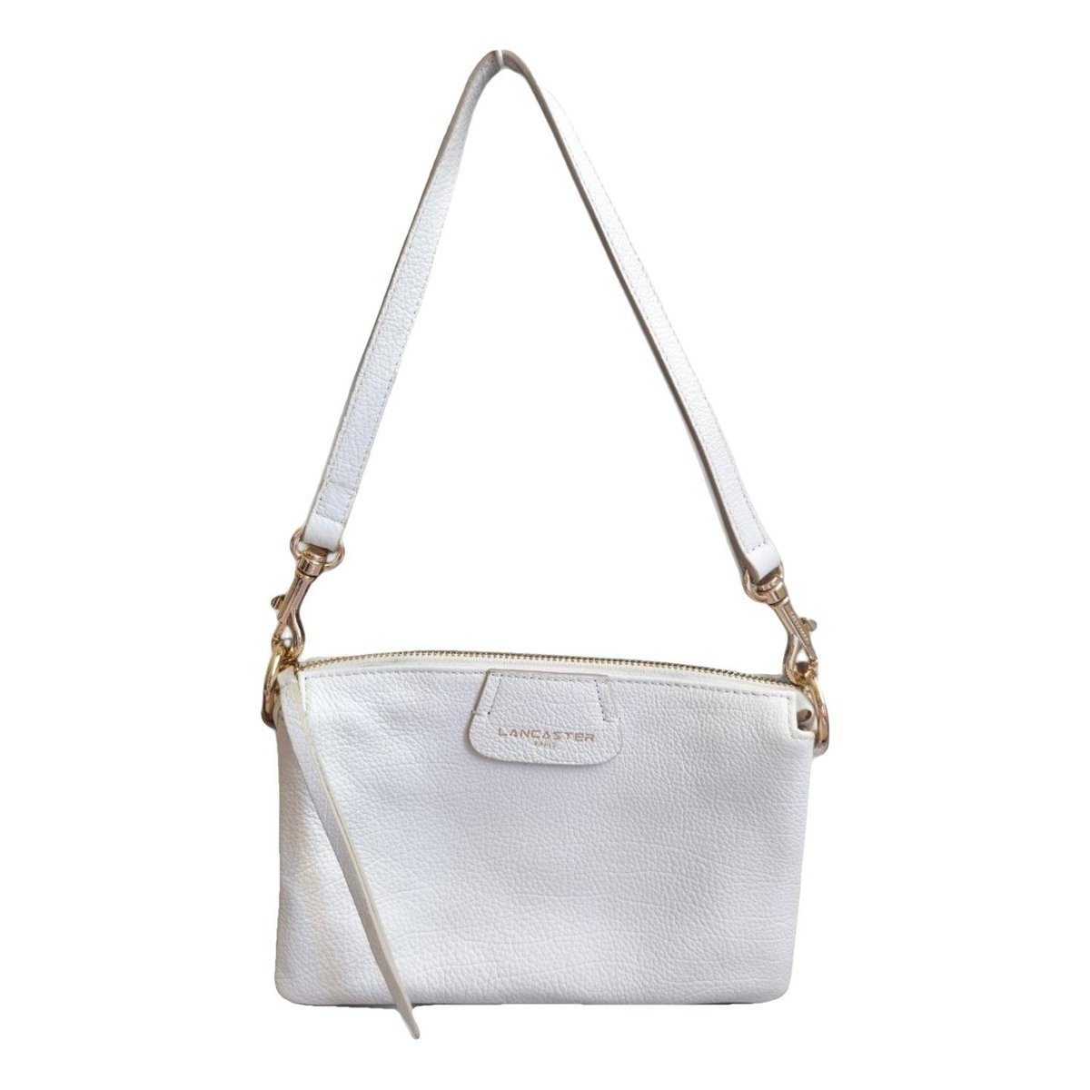 Leather clutch bag