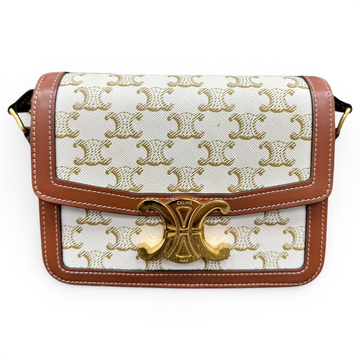 Triomphe leather handbag