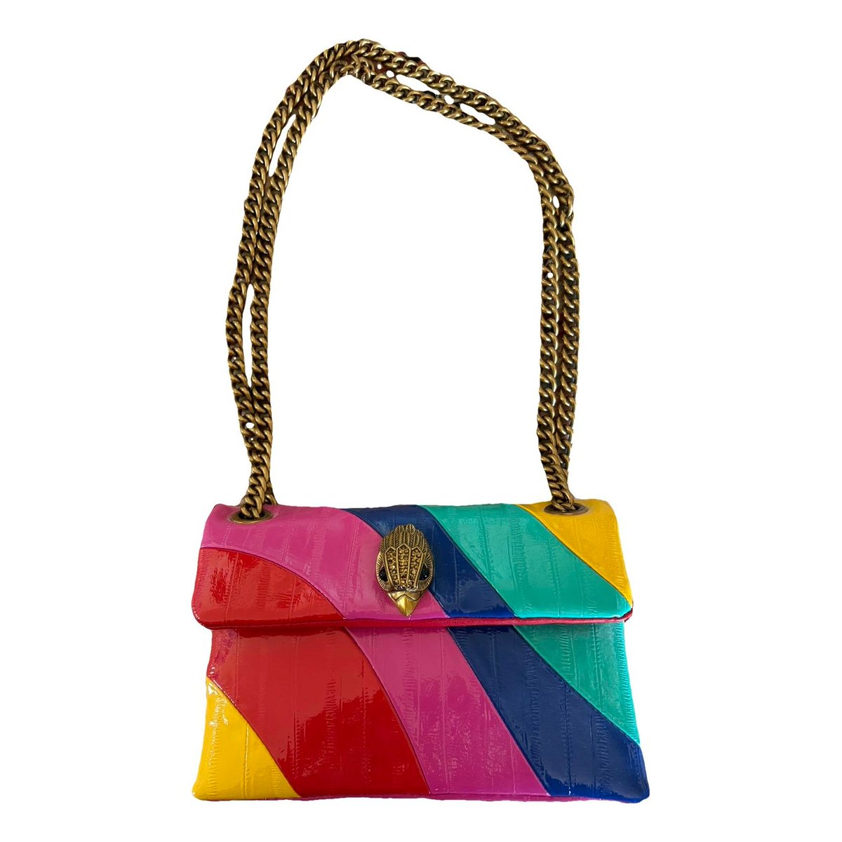 Patent leather handbag