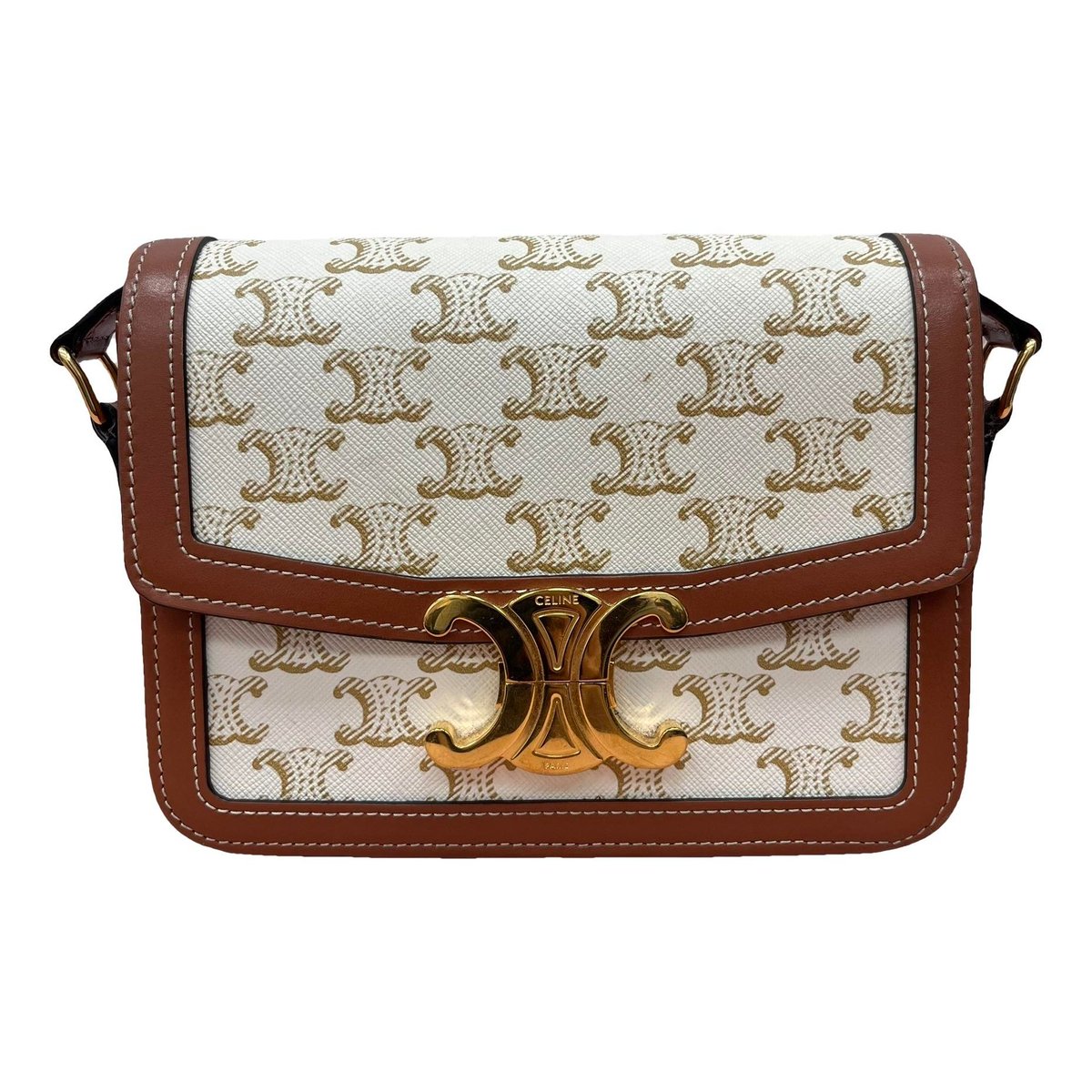 Triomphe leather handbag