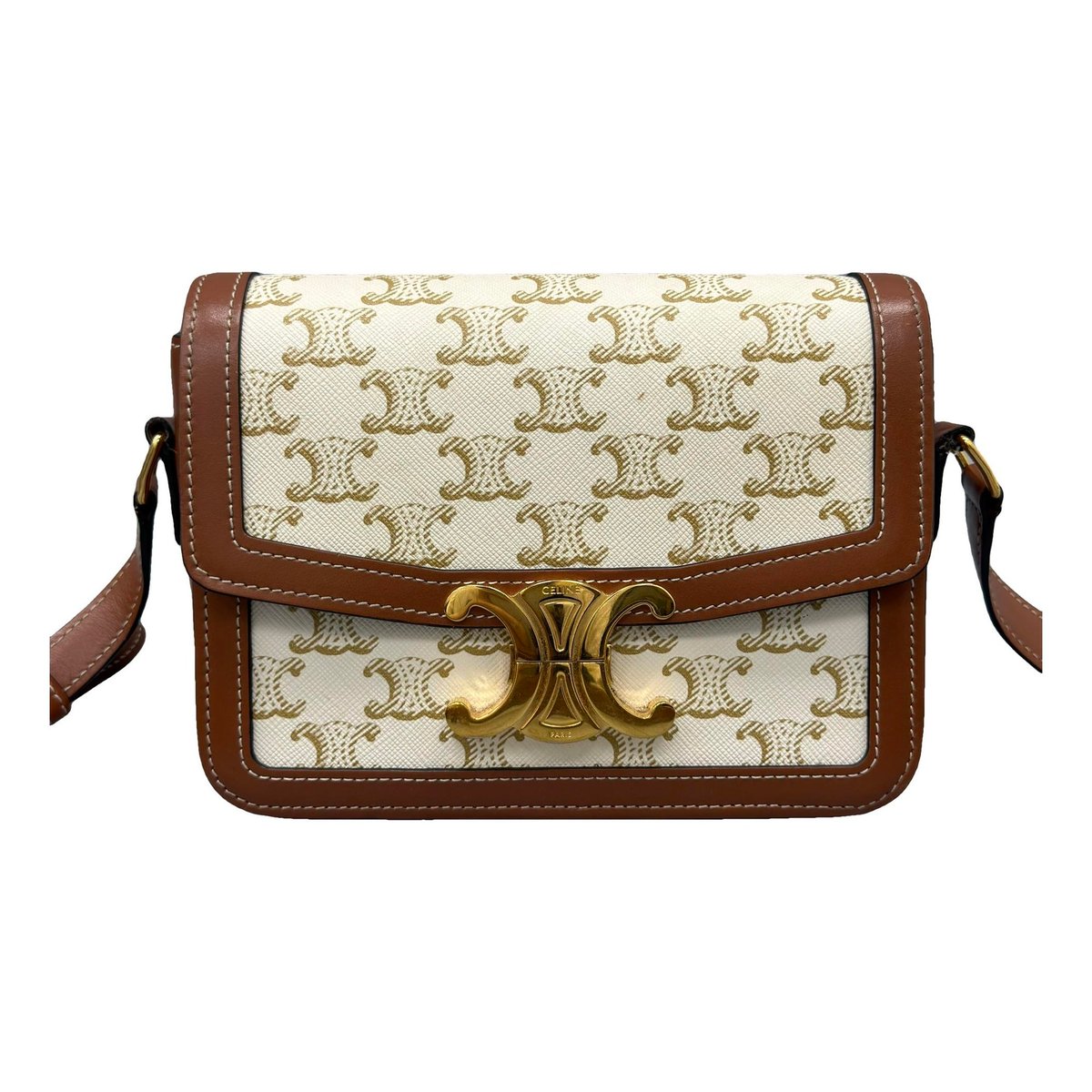 Triomphe leather handbag