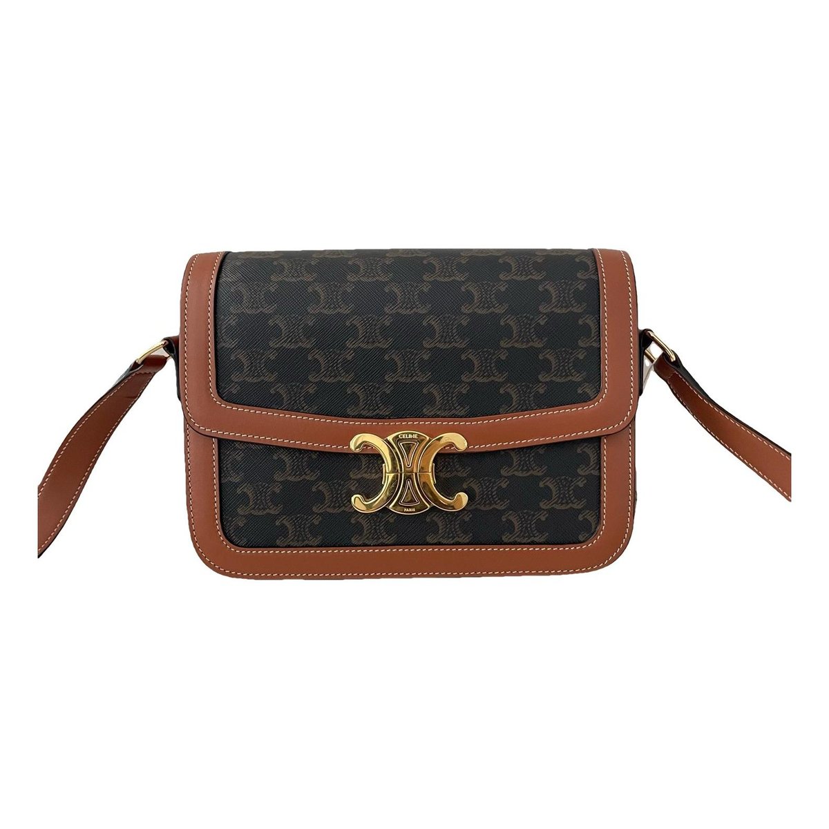 Triomphe leather handbag