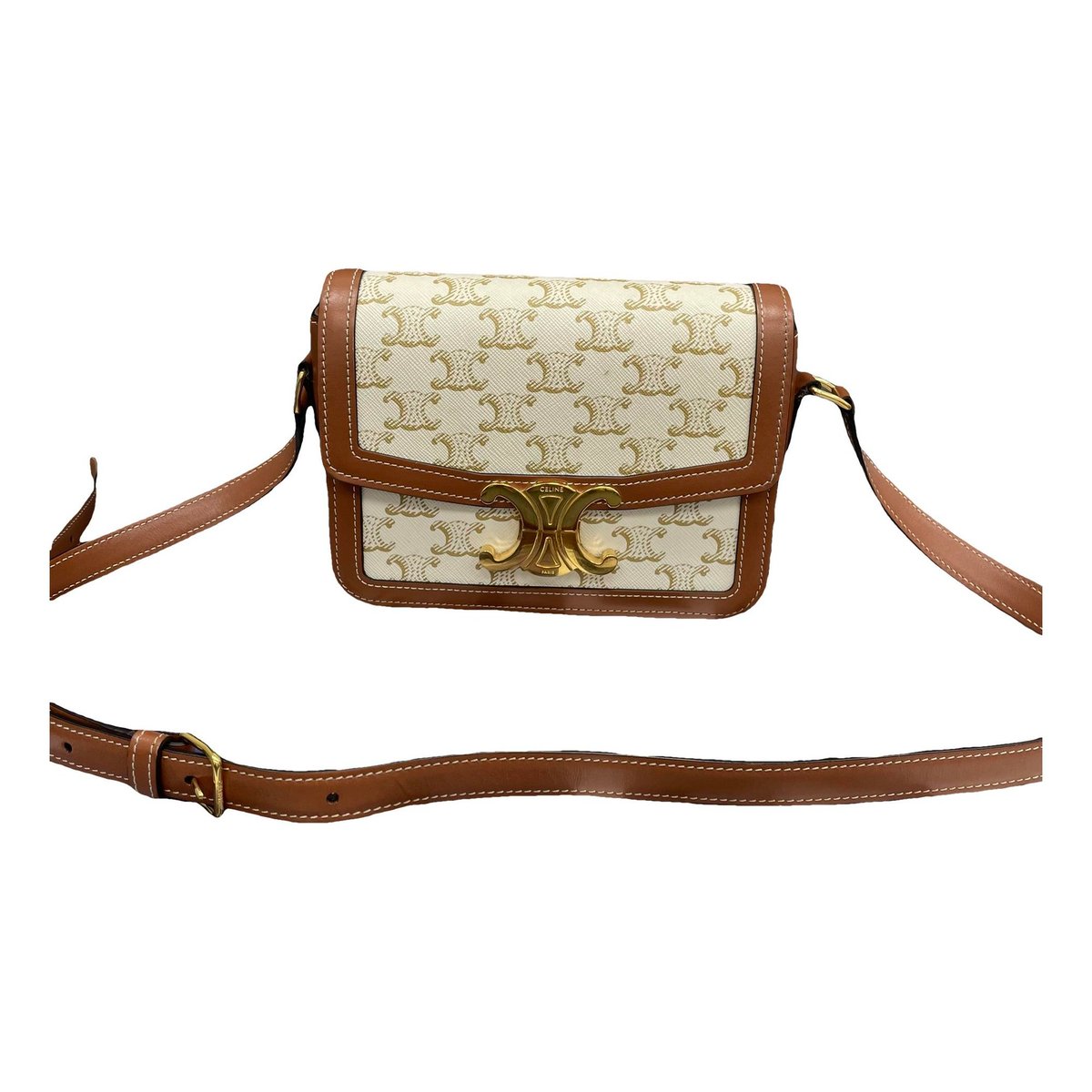 Triomphe leather handbag