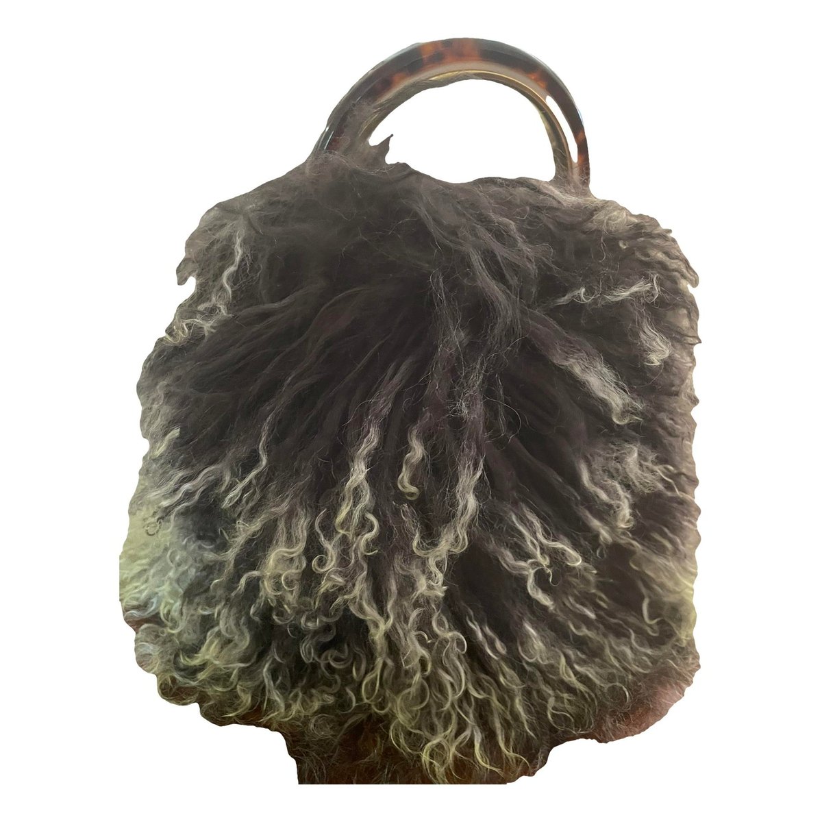 Pannier mongolian lamb handbag