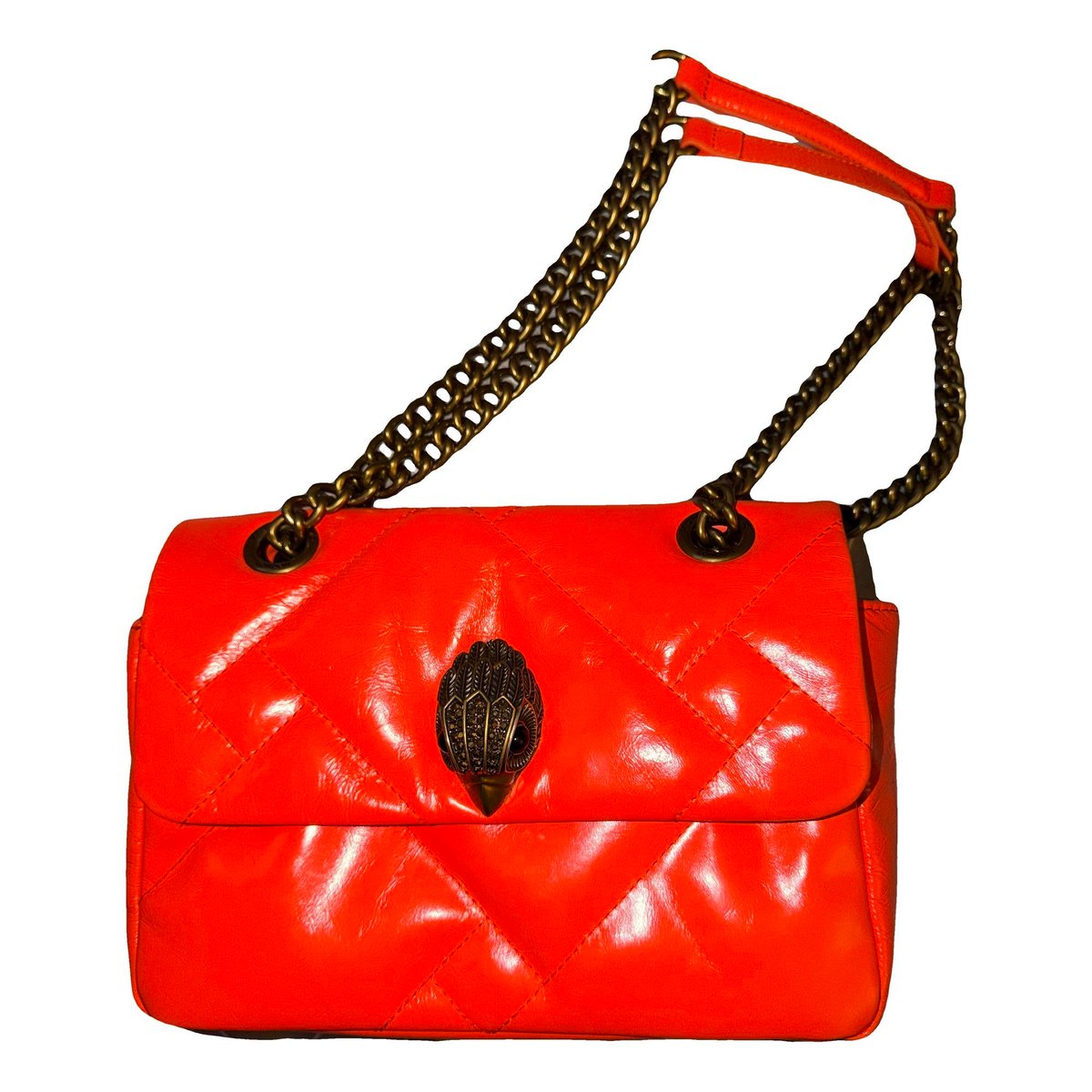 Patent leather handbag