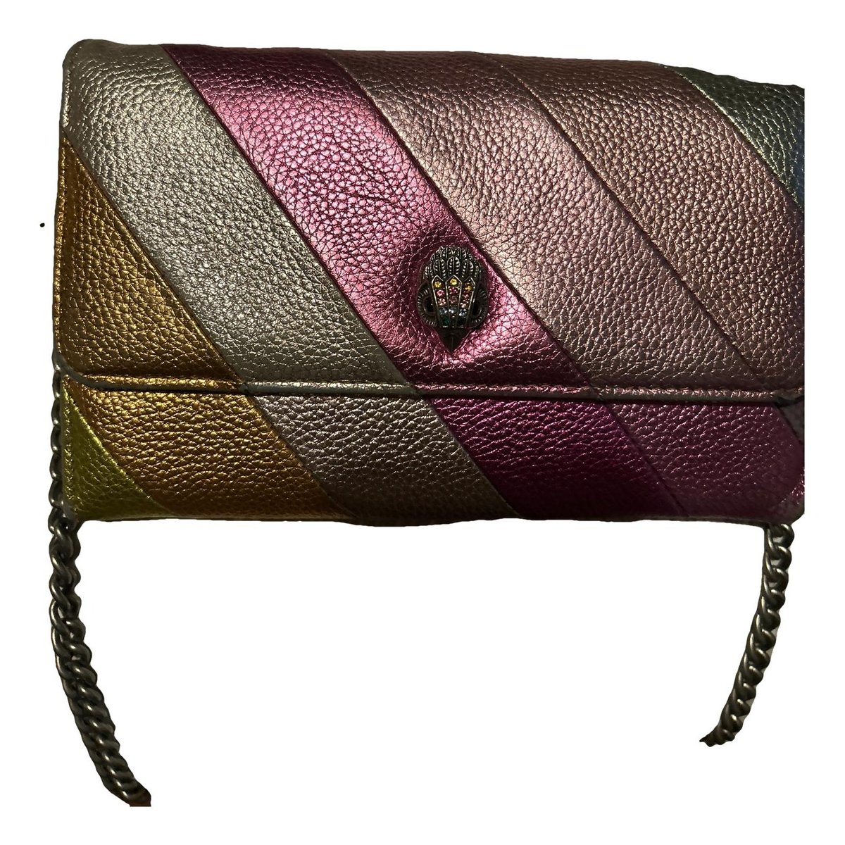 Leather clutch bag