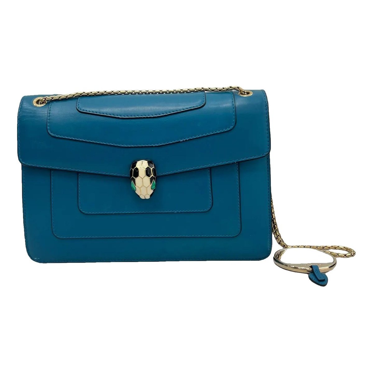 Serpenti leather handbag