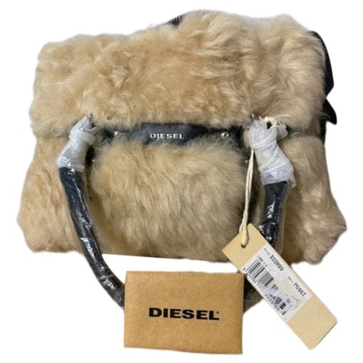 Faux fur handbag