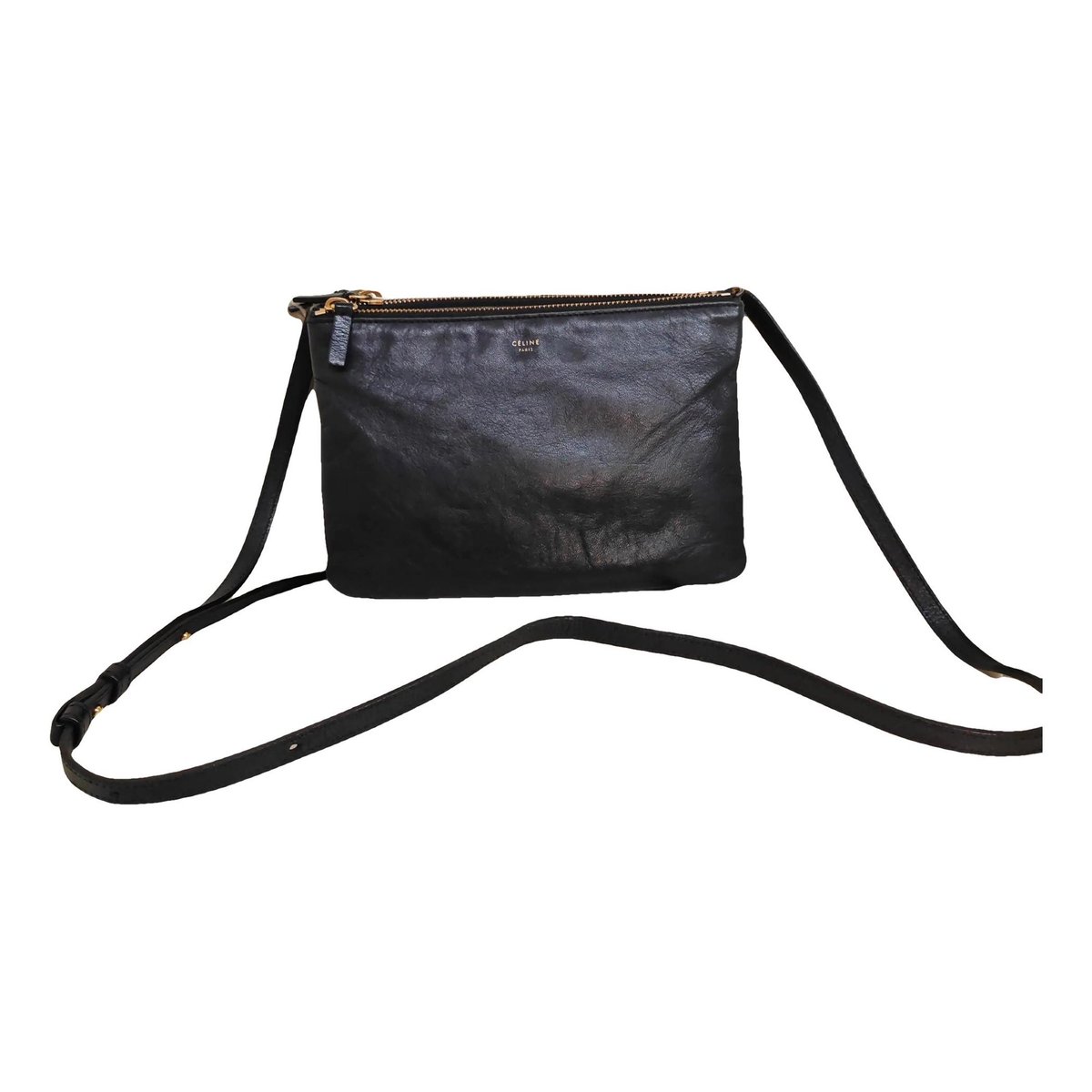 Trio leather crossbody bag