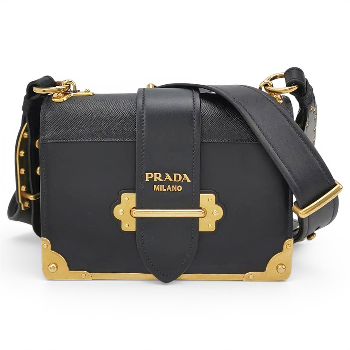 Cahier leather crossbody bag