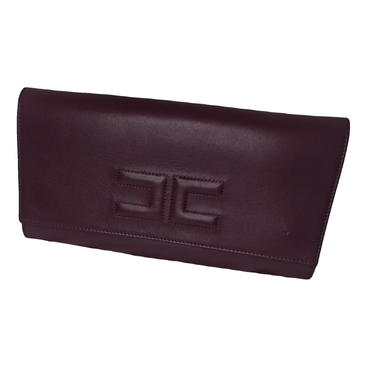Leather clutch bag