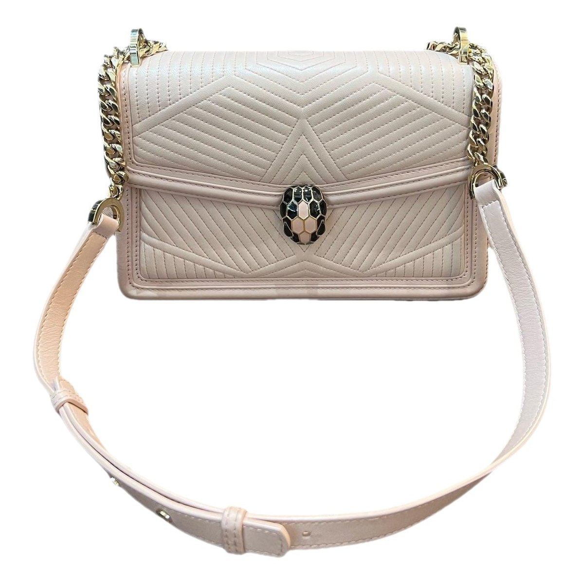 Serpenti leather handbag