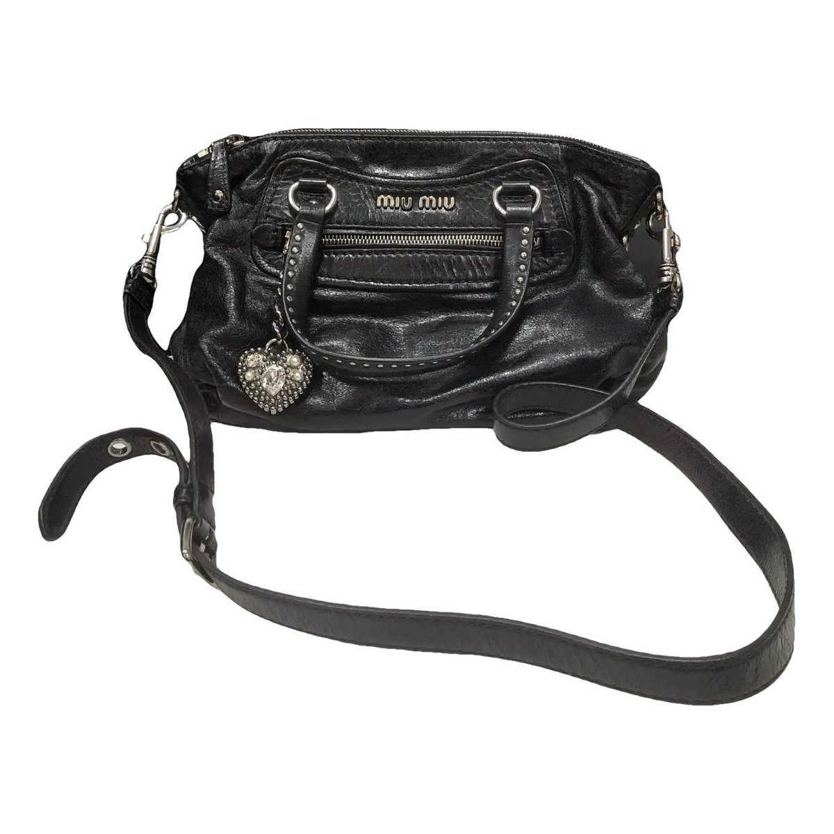 Bow bag leather crossbody bag