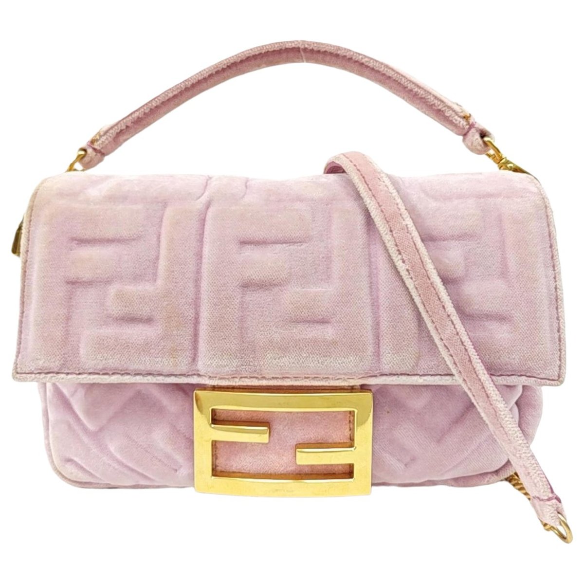 Baguette velvet handbag