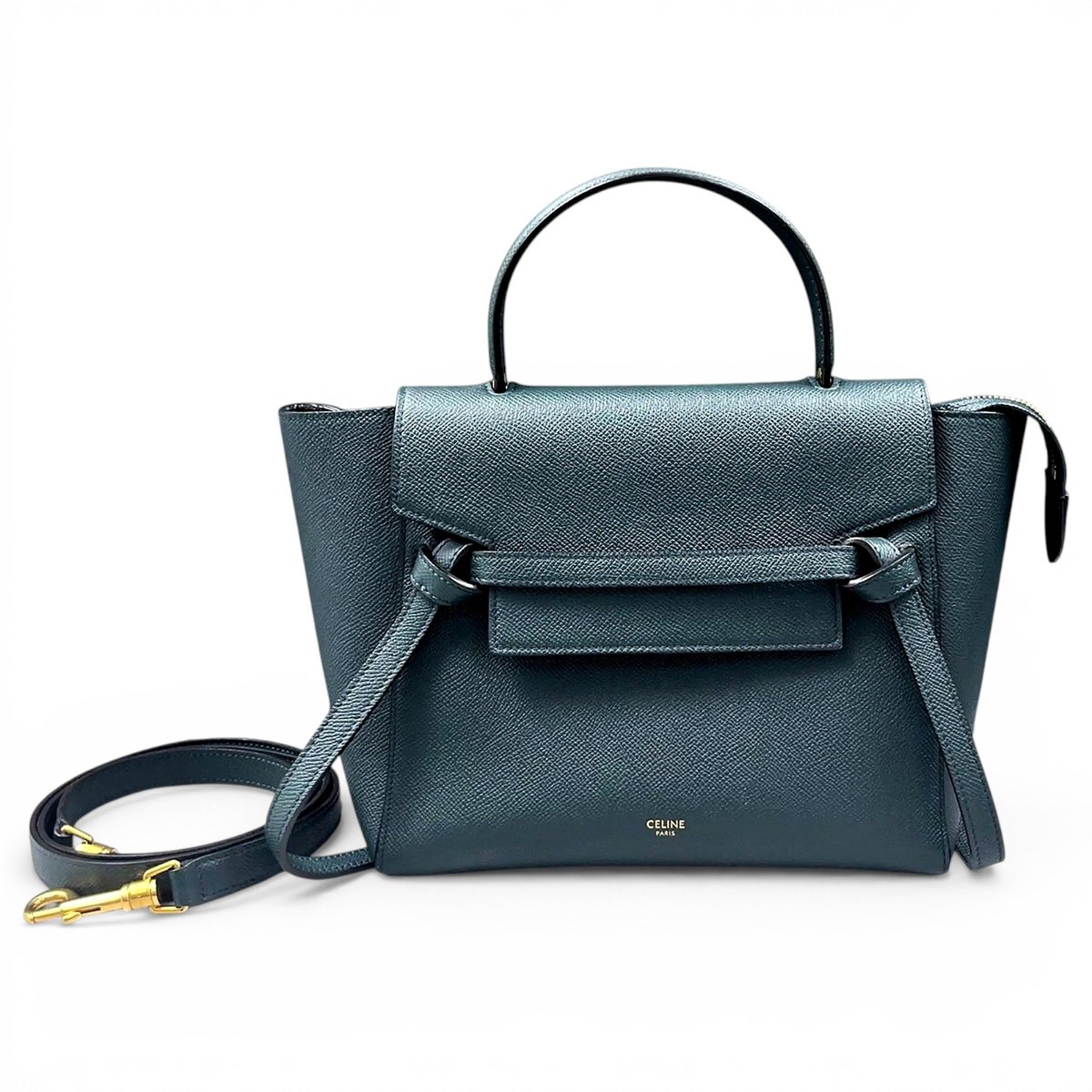 Belt leather handbag