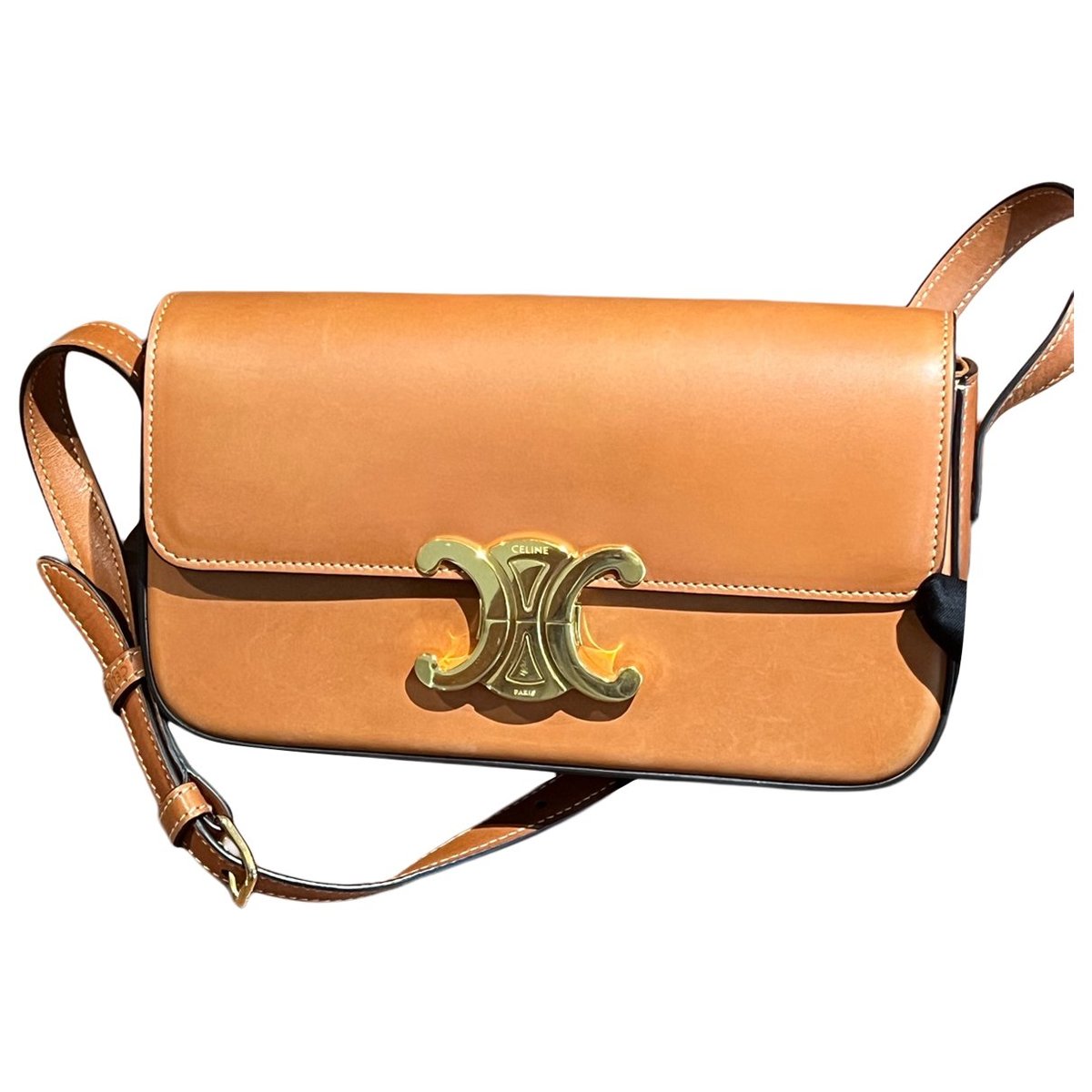 Triomphe Long leather handbag